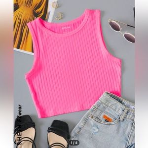 Pink Crop Top
